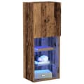 Pikkukuva 3 / 11: vidaXL TV-kaappi LED-valoilla vanhasta puusta 40,5x30x102 cm