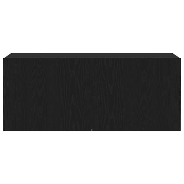 vidaXL TV Veggskap Svart Eik 100x30x41 cm Konstruert Tre