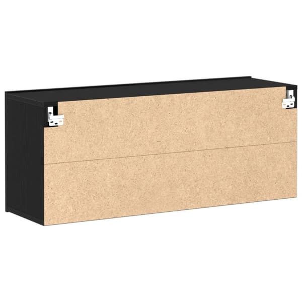 vidaXL TV Veggskap Svart Eik 100x30x41 cm Konstruert Tre
