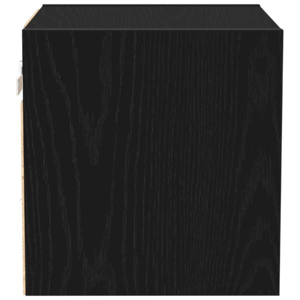 vidaXL LED TV-skap 2 stk Svart Eik 30x28,5x30 cm Ingeniørtre