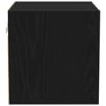Miniatyrbilde 9 av 11: vidaXL LED TV-skap 2 stk Svart Eik 30x28,5x30 cm Ingeniørtre