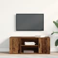 Miniatyrbild 5 av 11: vidaXL TV-bänk Gammalt trä MDF Medium Rustik TV-bänk Rektangulär