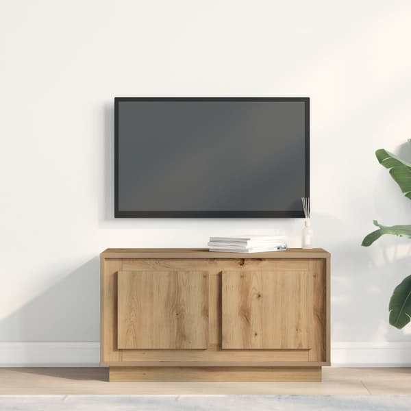 vidaXL TV-skåp Artisan ek Konstruerat trä Medium Förvaring