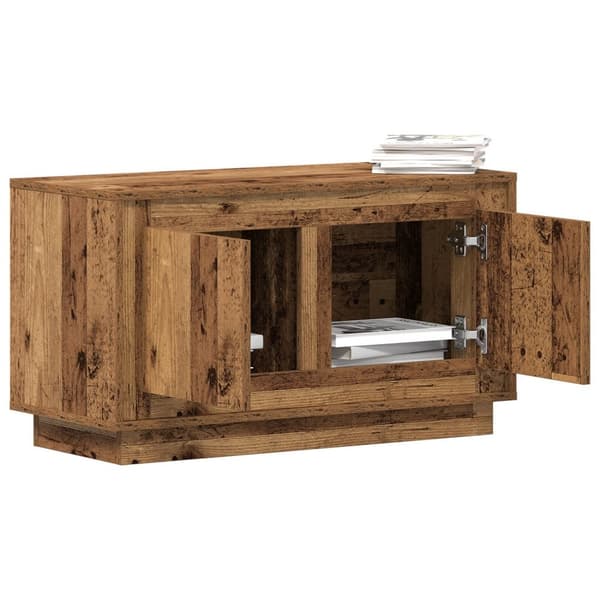 vidaXL TV-benk i gammelt tre 80x35x45 cm laget av konstruert tre