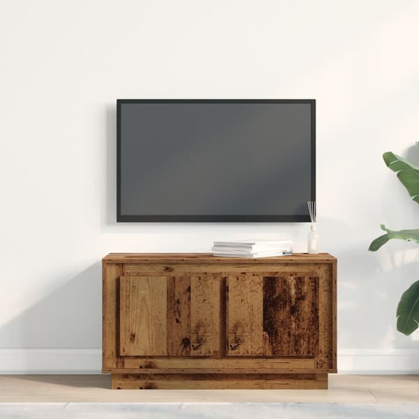 vidaXL TV-benk i gammelt tre 80x35x45 cm laget av konstruert tre