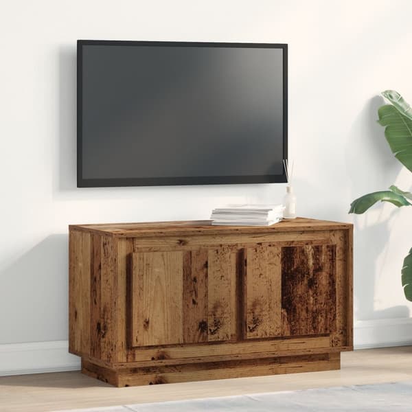 vidaXL TV-benk i gammelt tre 80x35x45 cm laget av konstruert tre