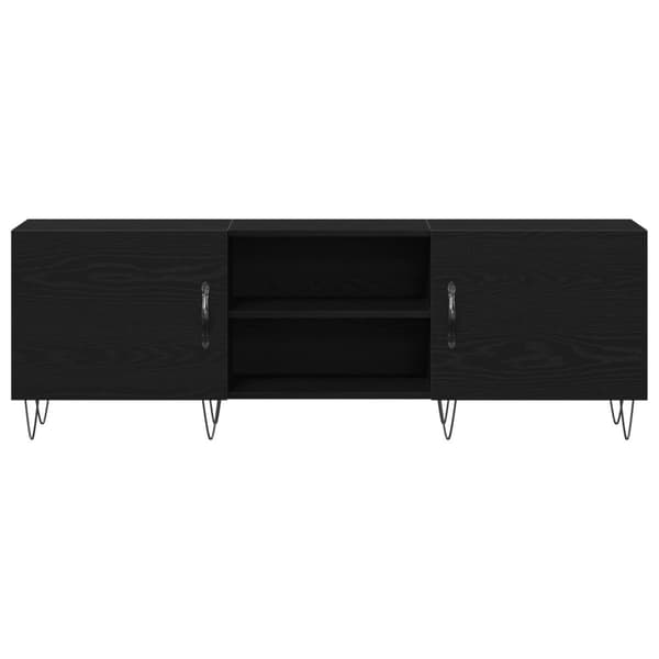 vidaXL TV-skap Svart Eik 150x30x50 cm Konstruert Tre