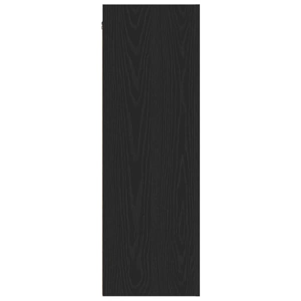 vidaXL TV-skab Sort egetræ Konstrueret træ 30,5 x 30 x 90 cm TV-skab