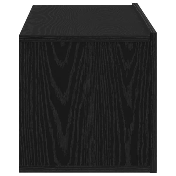 vidaXL Vegghengt TV-Benk i Svart Eik 100x30x30 cm Laget av Konstruert Tre