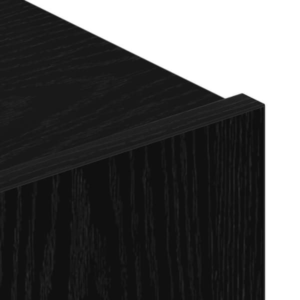 vidaXL Vegghengt TV-Benk i Svart Eik 100x30x30 cm Laget av Konstruert Tre