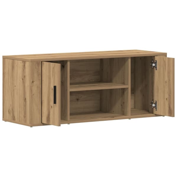 vidaXL TV-skåp Artisan ek Spånskiva Medium TV-bänk Rektangulär