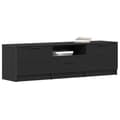 Miniatyrbillede 3 af 11: vidaXL TV-skab Sort egetræ Konstrueret træ 140*35*40 TV-skab