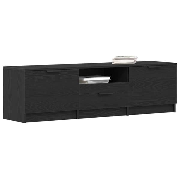 vidaXL TV-tason - Musta Tammi - 140x35x40 cm - Valmistettu Teknillisestä Puusta