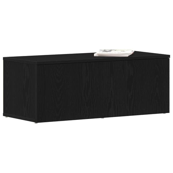 vidaXL TV-benk i svart eik, 80x34x30 cm, laget av konstruert tre