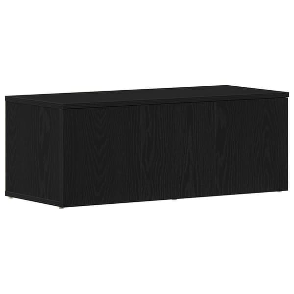 vidaXL TV-benk i svart eik, 80x34x30 cm, laget av konstruert tre