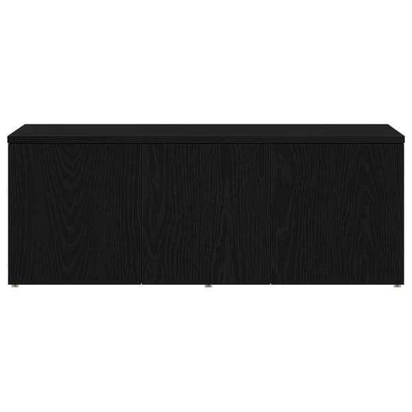 vidaXL TV-benk i svart eik, 80x34x30 cm, laget av konstruert tre
