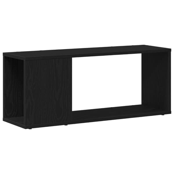 vidaXL TV-bänk Svart ek Konstruerat trä 80 x 24 x 32 cm