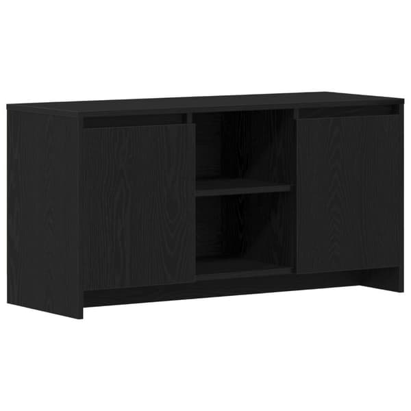 vidaXL TV-taso Musta Tammi 102x37,5x52,5 cm