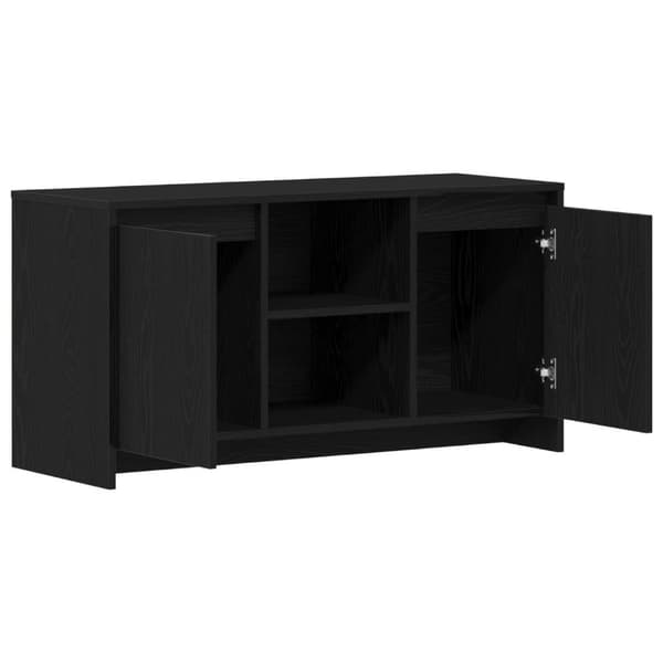 vidaXL TV-taso Musta Tammi 102x37,5x52,5 cm