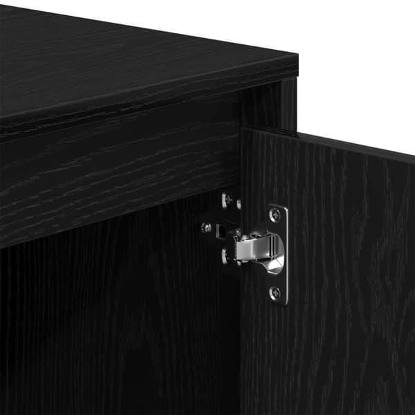 vidaXL TV-taso Musta Tammi 102x37,5x52,5 cm