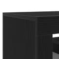 Miniatyrbillede 10 af 11: vidaXL TV Skab Sort Eg Konstrueret træ Medium TV Skab Rektangulær