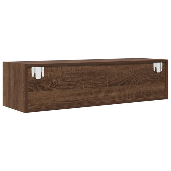 vidaXL TV-kaappi Ruskea Tammi 100x31x25,5 cm Tekninen puu