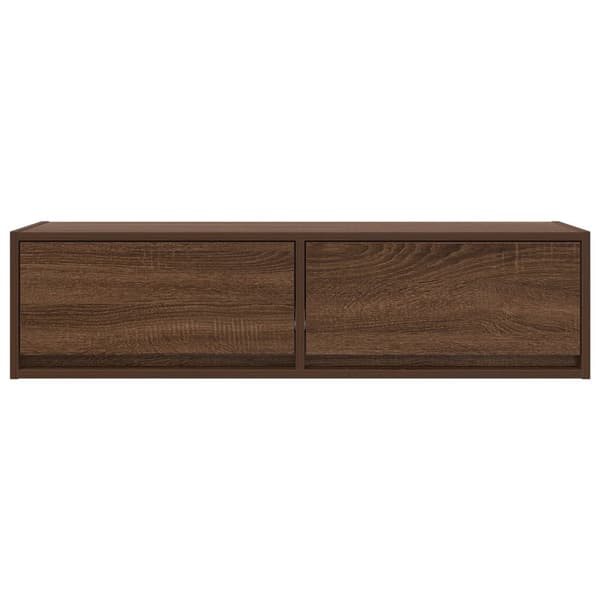 vidaXL TV-kaappi Ruskea Tammi 100x31x25,5 cm Tekninen puu