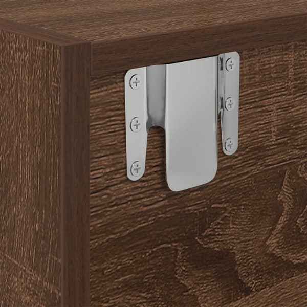 vidaXL TV-kaappi Ruskea Tammi 100x31x25,5 cm Tekninen puu