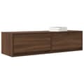 Pikkukuva 1 / 11: vidaXL TV-kaappi Ruskea Tammi 100x31x25,5 cm Tekninen puu
