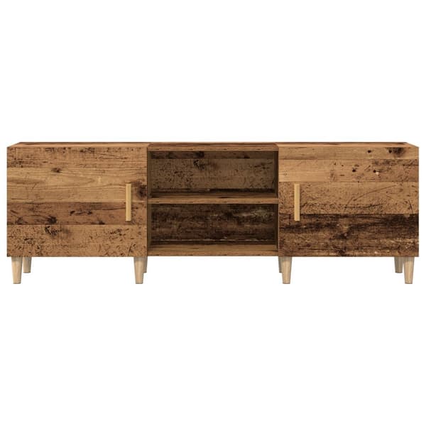 vidaXL TV Cabinet Gamle Tre 150x30x50 cm Konstruert Tre