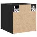 Pikkukuva 7 / 11: vidaXL Seinälle Kiinnitettävä TV-kaappi Musta Tammi 30,5x30x30 cm