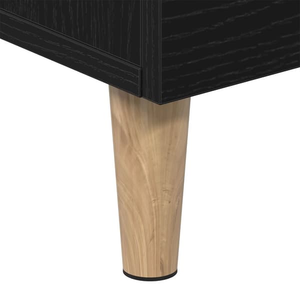 vidaXL TV-bord Svart ek Konstruerat trä 150,2 × 30,3 × 50,2 cm TV-bord
