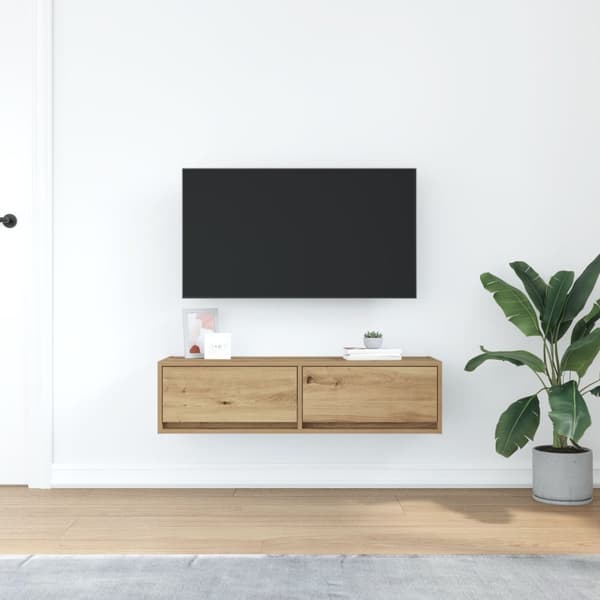 vidaXL TV-Skap Artisan Eik 100x31x25,5 cm Konstruert Tre