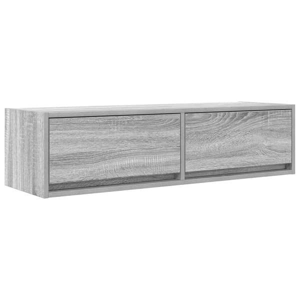 vidaXL TV-skap Grå Sonoma 100x31x25,5 cm Konstruert tre