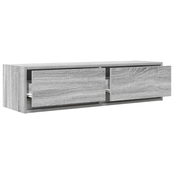 vidaXL TV-skap Grå Sonoma 100x31x25,5 cm Konstruert tre