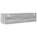 Miniatyrbilde 7 av 11: vidaXL TV-skap Grå Sonoma 100x31x25,5 cm Konstruert tre