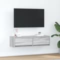 Miniatyrbilde 2 av 11: vidaXL TV-skap Grå Sonoma 100x31x25,5 cm Konstruert tre