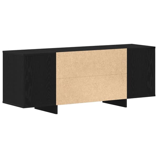 vidaXL TV-bänk Svart ek Konstruerat trä 135x35x56 cm TV-bänk