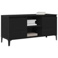 Miniatyrbillede 3 af 11: vidaXL TV Skab Sort eg Konstrueret træ 102 x 35 x 50 cm TV Skab
