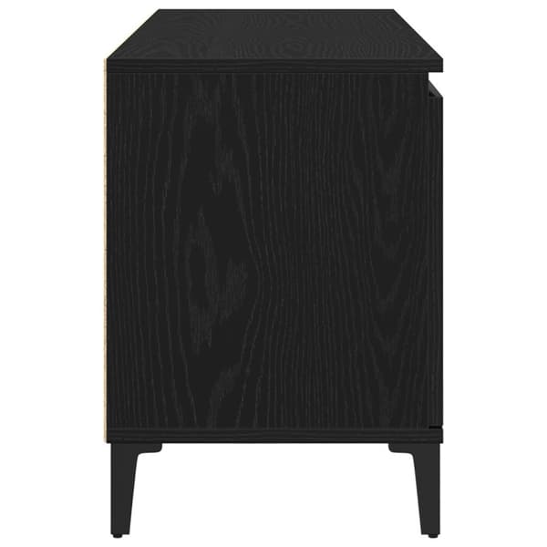 vidaXL TV Skab Sort eg Konstrueret træ 102 x 35 x 50 cm TV Skab