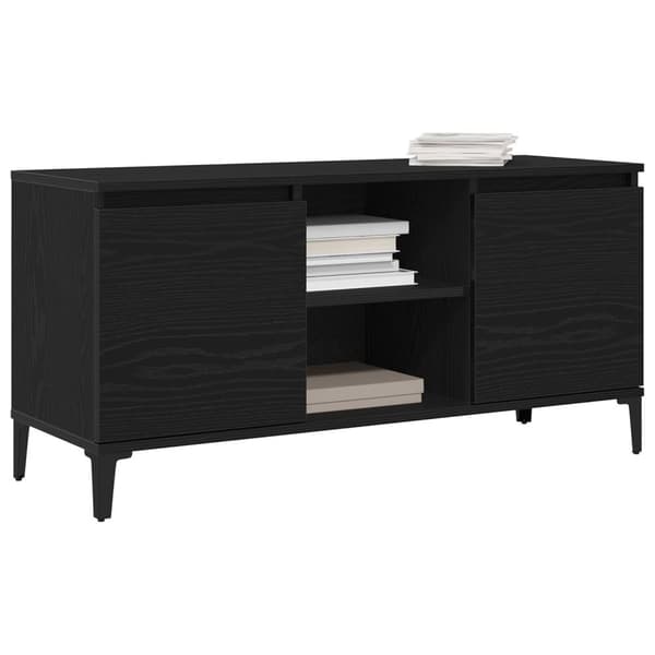 vidaXL TV Skab Sort eg Konstrueret træ 102 x 35 x 50 cm TV Skab