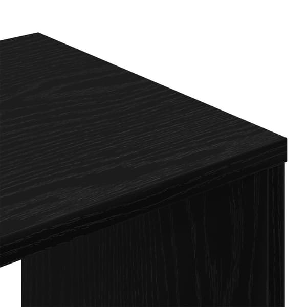 vidaXL TV-benk 2 stk Svart Eik 100x30x30 cm Laget av tre
