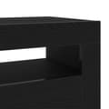 Miniatyrbild 10 av 11: vidaXL TV-skåp Svart ek Konstruerat trä Liten LED TV-skåp Rektangulär