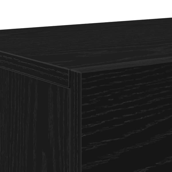 vidaXL TV-kaappi Musta Tammi 150x30x50 cm Tekninen Puu