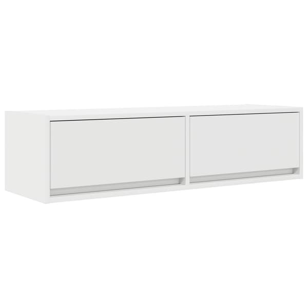 vidaXL TV-skap Hvit 100x31x25,5 cm Konstruert tre