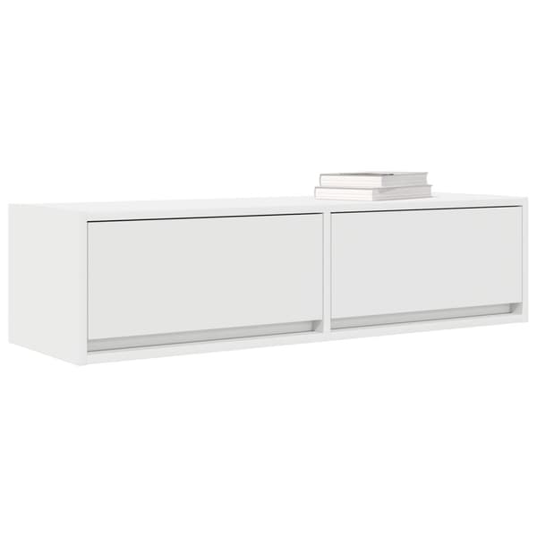 vidaXL TV-skap Hvit 100x31x25,5 cm Konstruert tre
