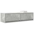 Miniatyrbilde 3 av 11: vidaXL TV-skap Betonggrå 100x31x25,5 cm Konstruert tre