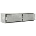 Miniatyrbilde 6 av 11: vidaXL TV-skap Betonggrå 100x31x25,5 cm Konstruert tre
