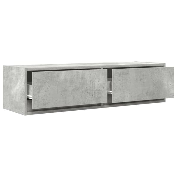 vidaXL TV-skap Betonggrå 100x31x25,5 cm Konstruert tre