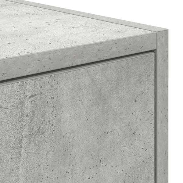 vidaXL TV-skap Betonggrå 100x31x25,5 cm Konstruert tre